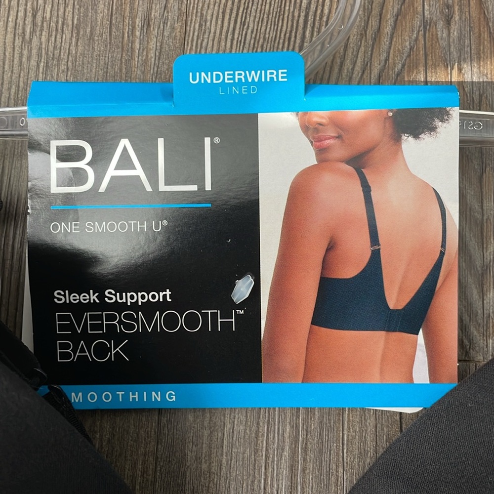 BALI One Smooth U Eversmooth Back Bra Black 38DD